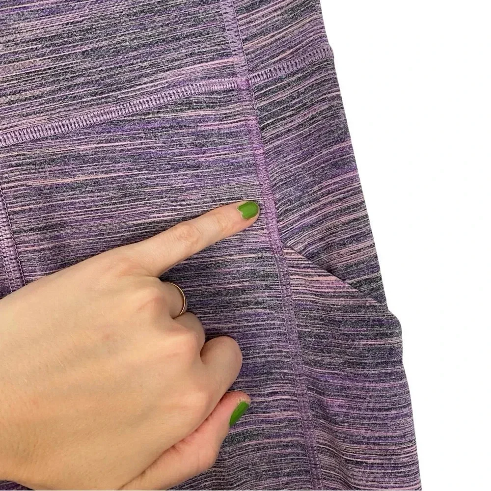 Lululemon Speed Tight IV Womens 4 Small Space Dye Camo Tender Violet Black Grape
